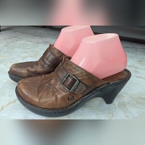 Born Women's Soft Leather Slip-Ons Clogs Size 9 M